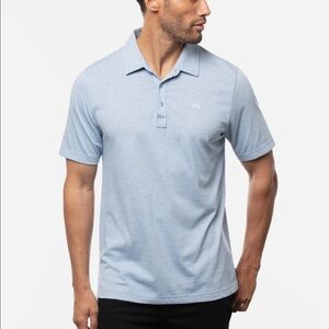 Travis Mathew Light Blue Short Sleeve Polo